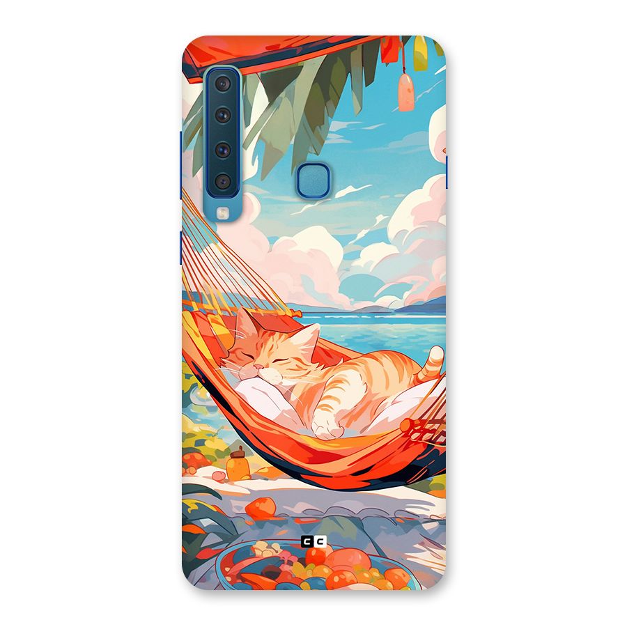 Cute Cat On Beach Back Case for Galaxy A9 (2018)