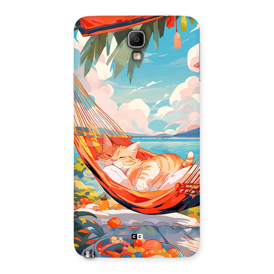 Cute Cat On Beach Back Case for Galaxy Note 3 Neo