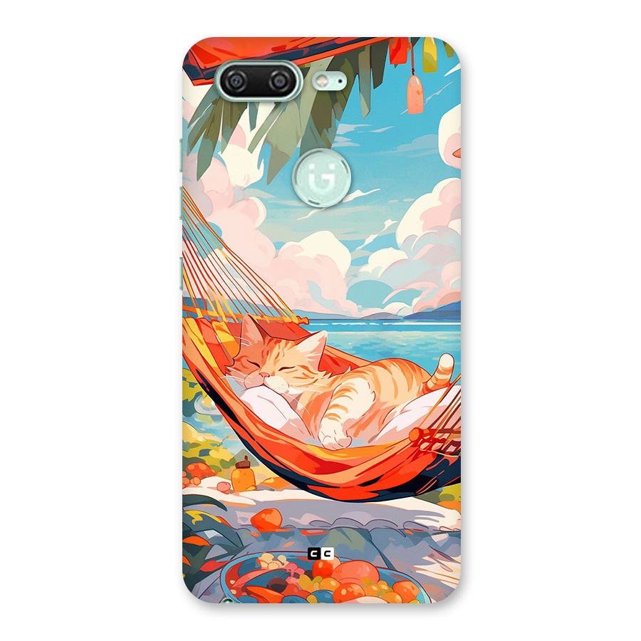 Cute Cat On Beach Back Case for Gionee S10