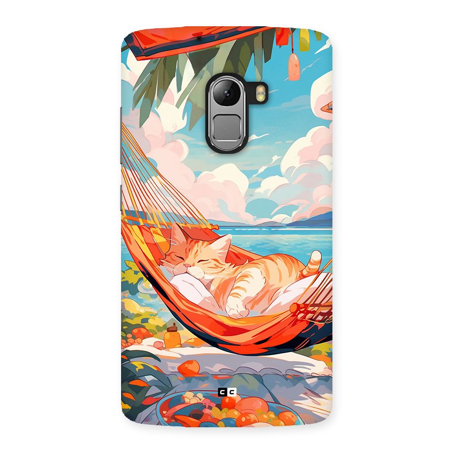 Cute Cat On Beach Back Case for Lenovo K4 Note