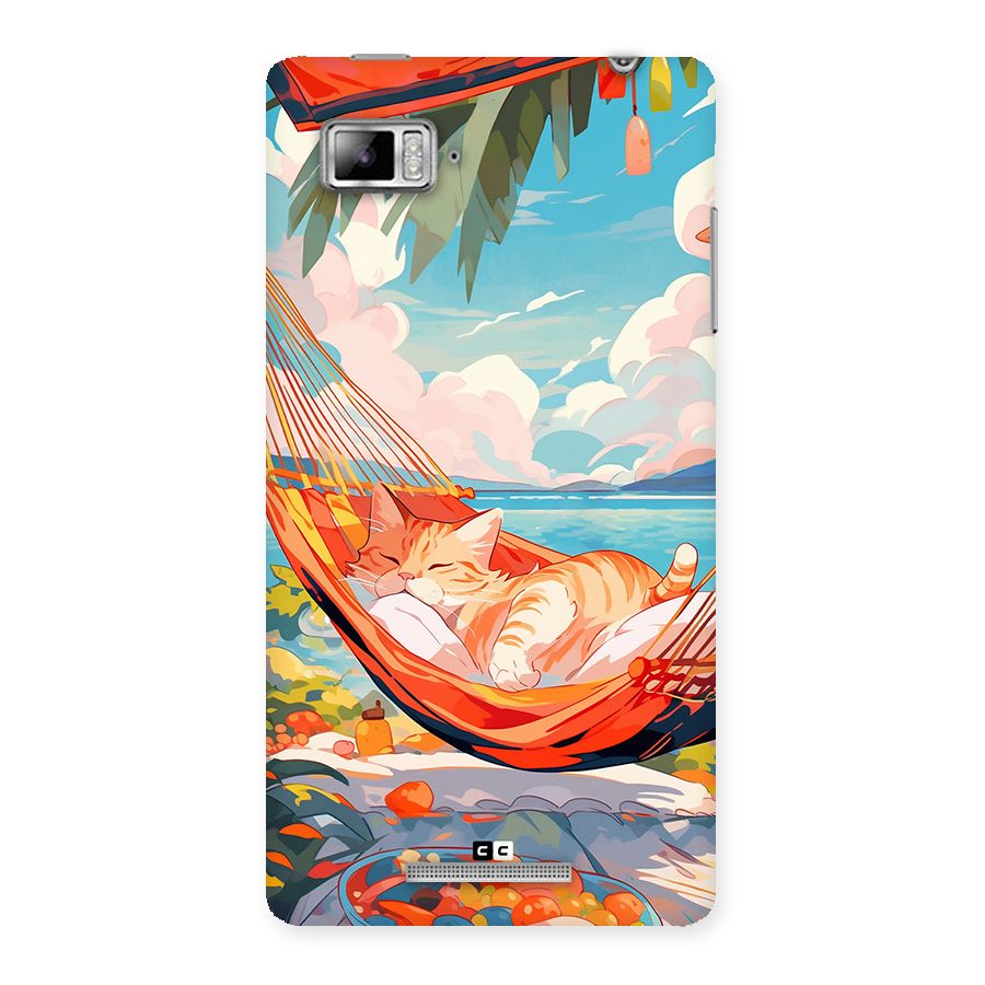 Cute Cat On Beach Back Case for Lenovo Vibe Z K910