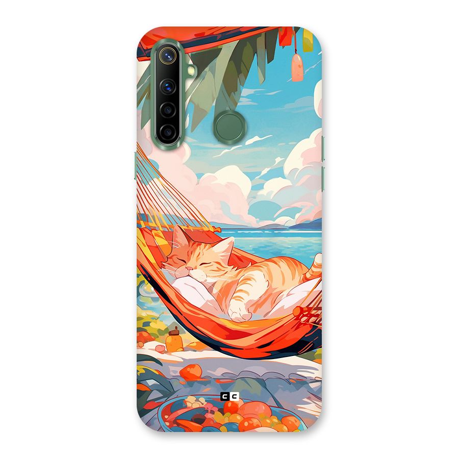 Cute Cat On Beach Back Case for Realme Narzo 10