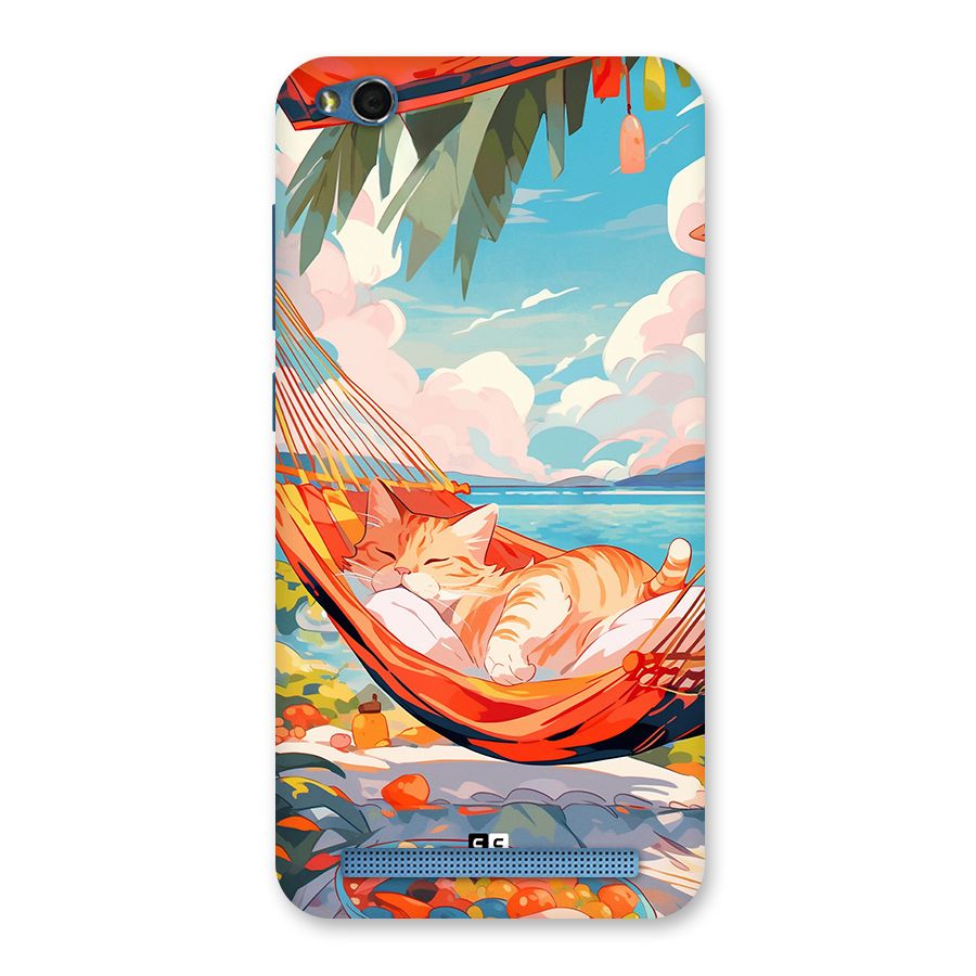Cute Cat On Beach Back Case for Redmi 5A