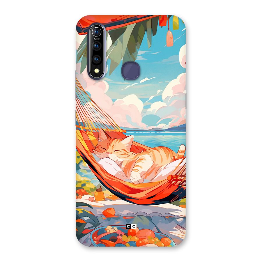 Cute Cat On Beach Back Case for Vivo Z1 Pro