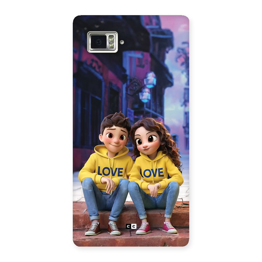 Cute Couple Sitting Back Case for Lenovo Vibe Z2 Pro K920