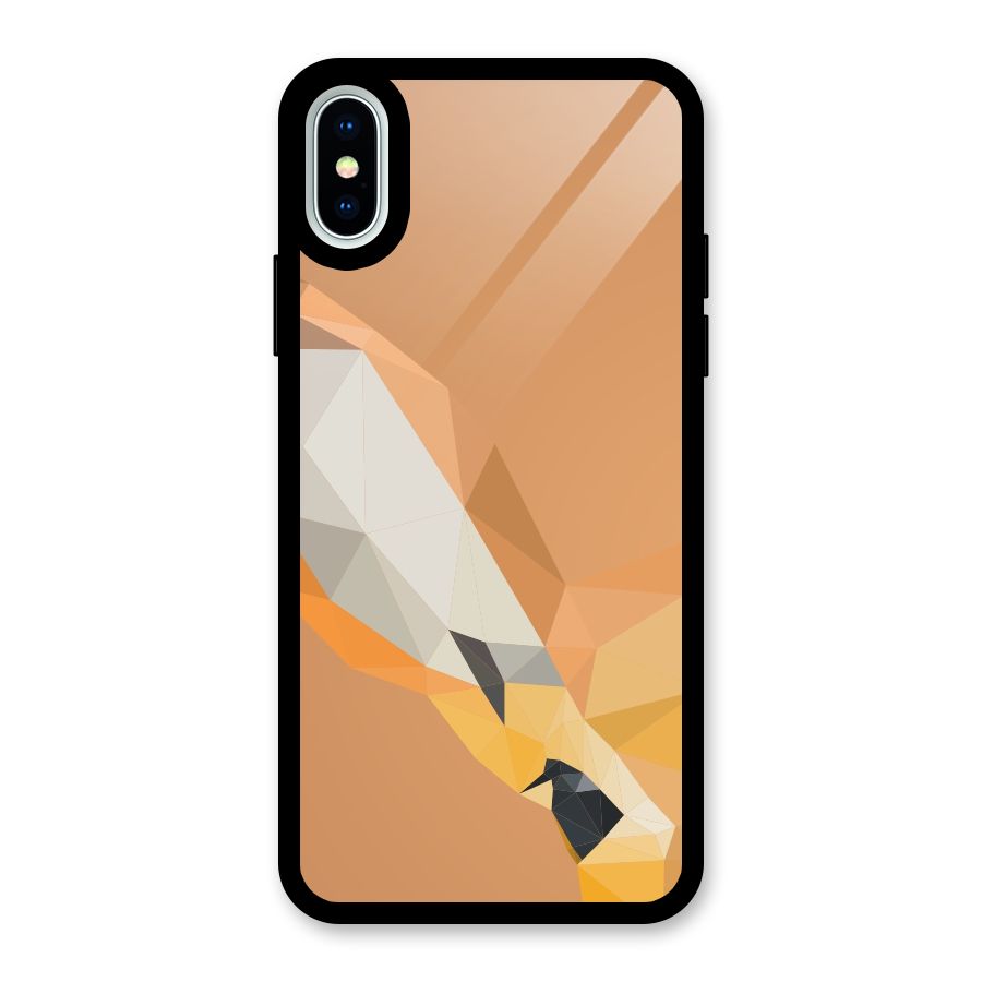 Cute Deer Glass Back Case for iPhone XS