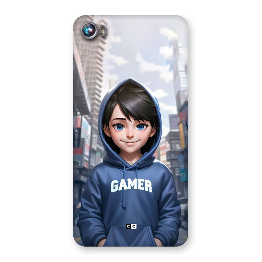 Cute Gamer Back Case for Canvas Fire 4 (A107)