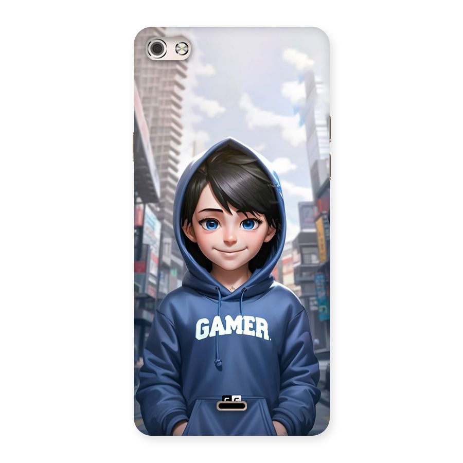 Cute Gamer Back Case for Canvas Silver 5