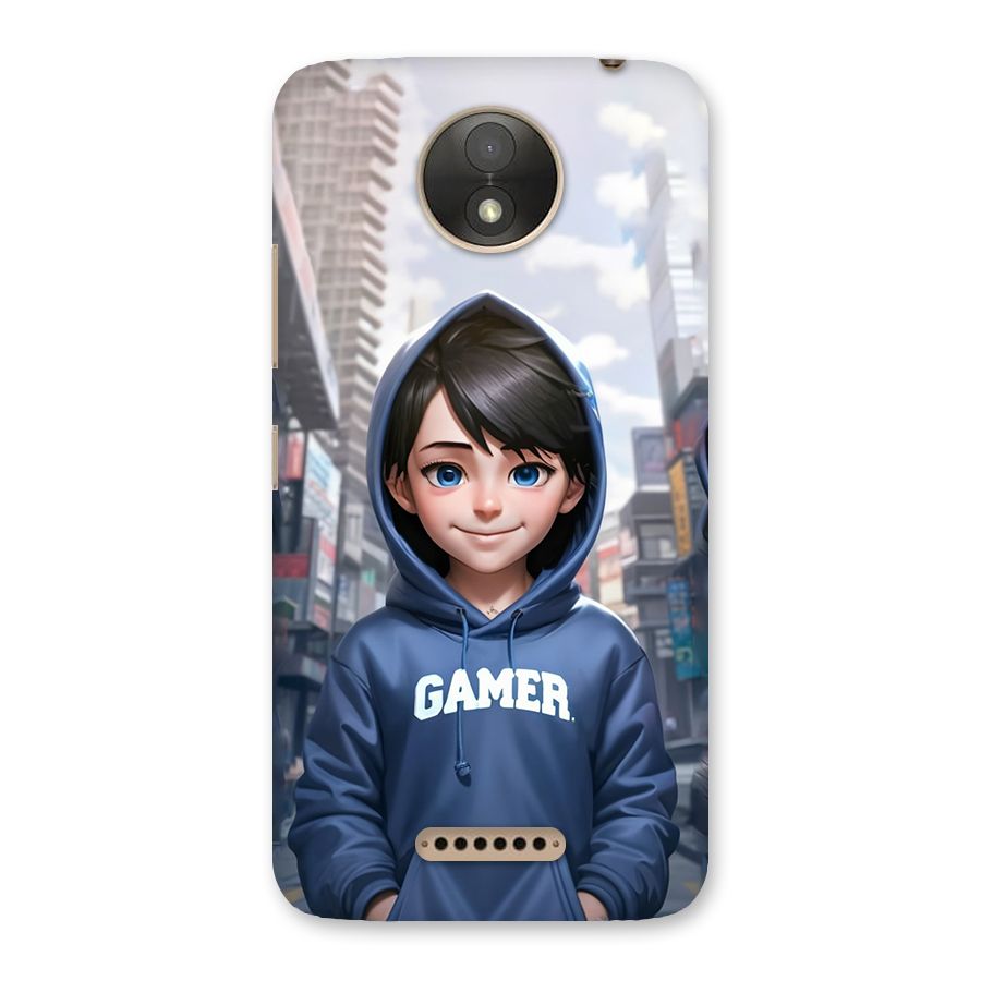 Cute Gamer Back Case for Moto C Plus