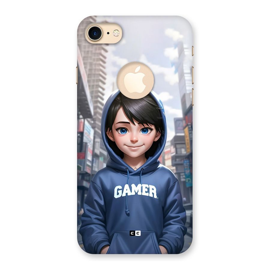 Cute Gamer Back Case for iPhone 7 Logo Cut