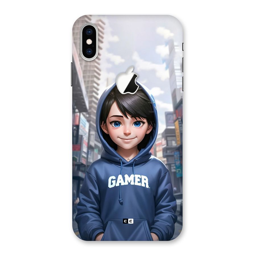 Cute Gamer Back Case for iPhone XS Max Apple Cut