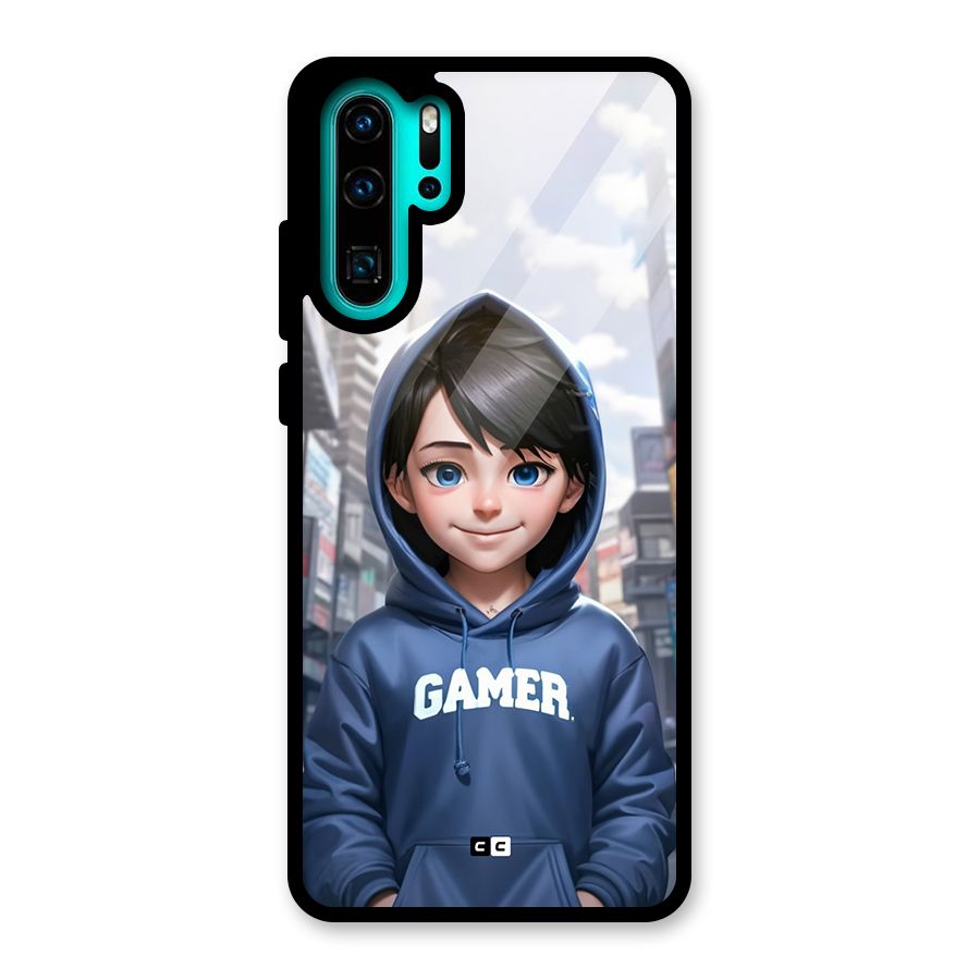 Cute Gamer Glass Back Case for Huawei P30 Pro