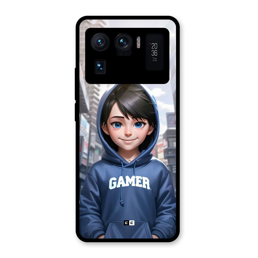 Cute Gamer Glass Back Case for Mi 11 Ultra