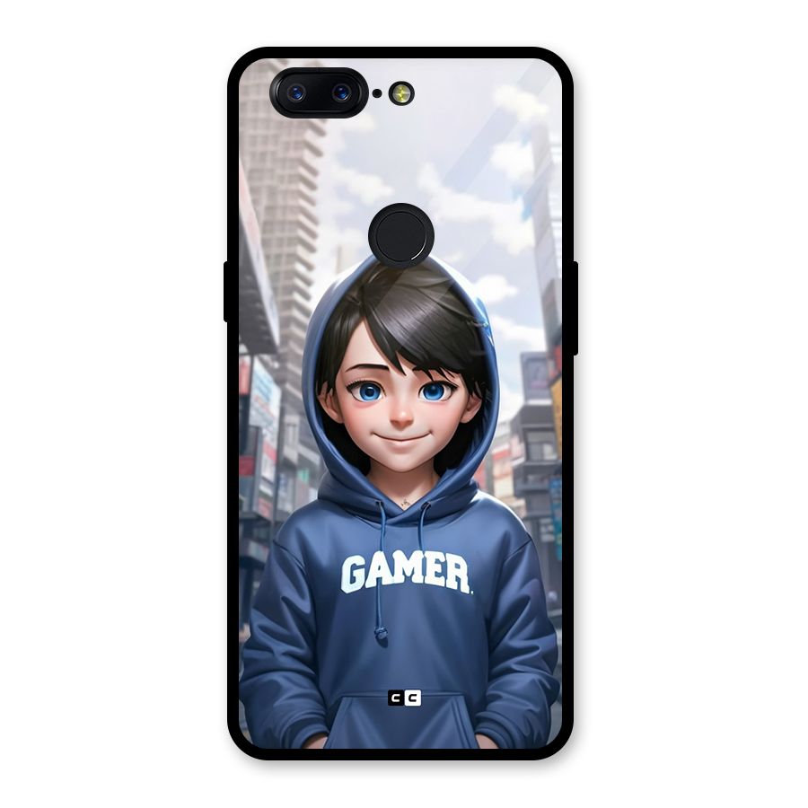 Cute Gamer Glass Back Case for OnePlus 5T