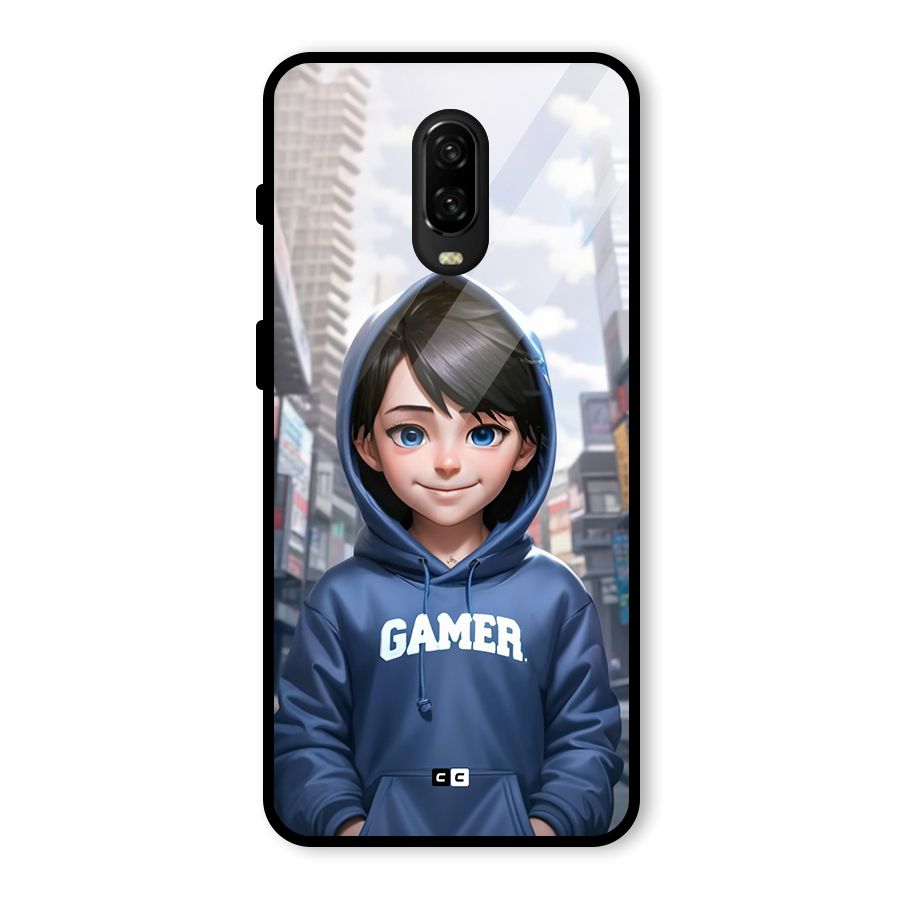 Cute Gamer Glass Back Case for OnePlus 6T