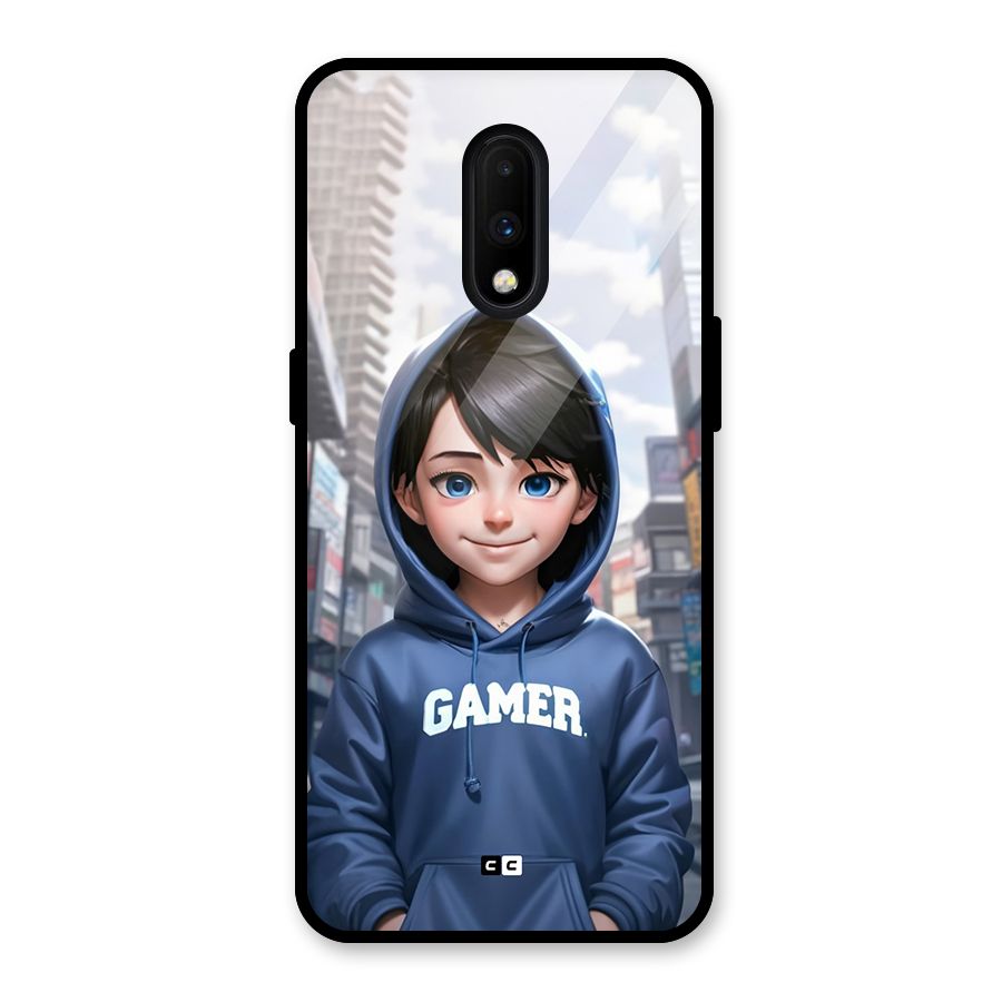 Cute Gamer Glass Back Case for OnePlus 7