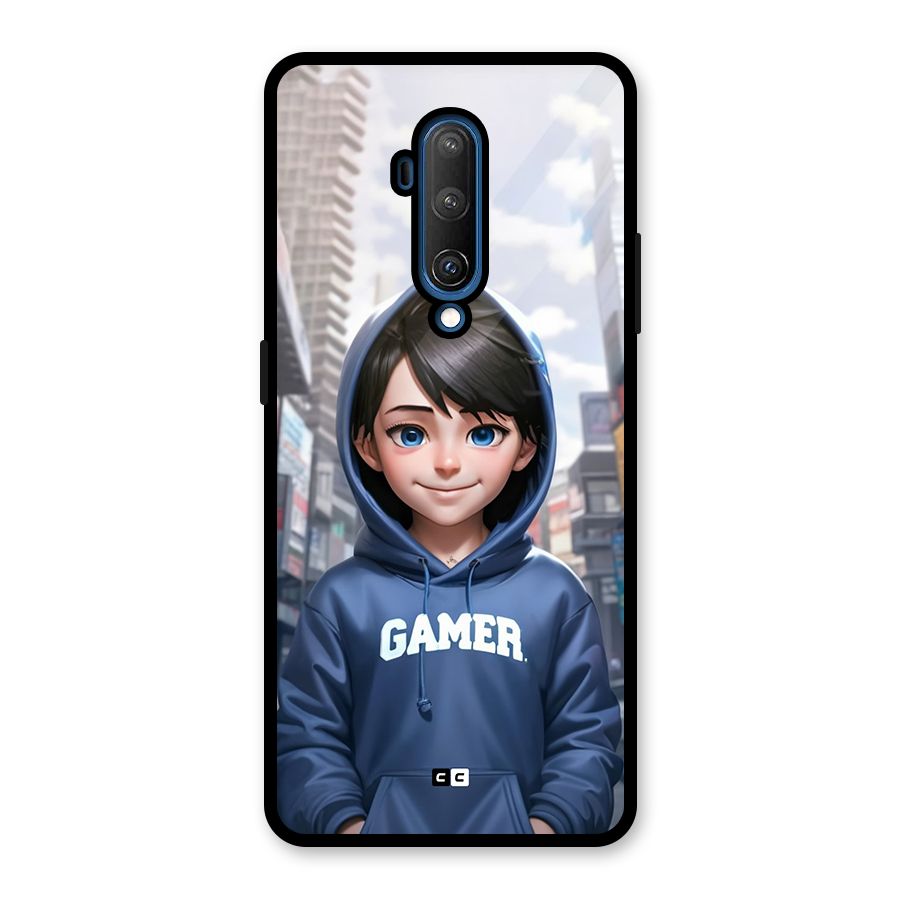 Cute Gamer Glass Back Case for OnePlus 7T Pro