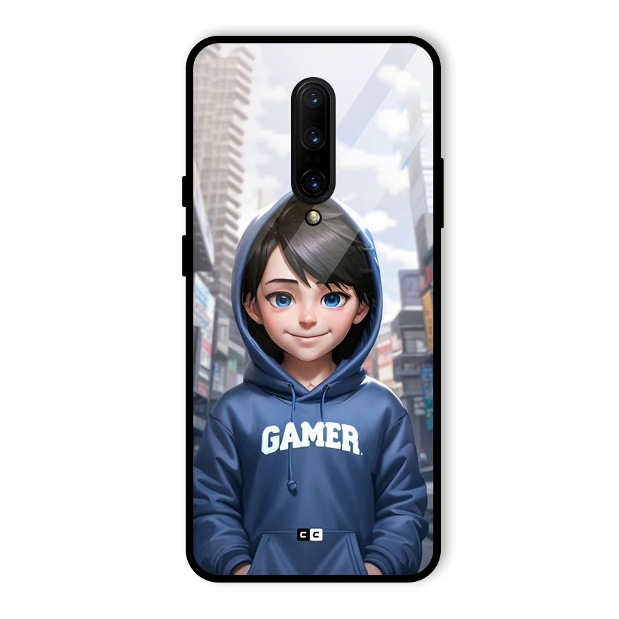 Cute Gamer Glass Back Case for OnePlus 7 Pro