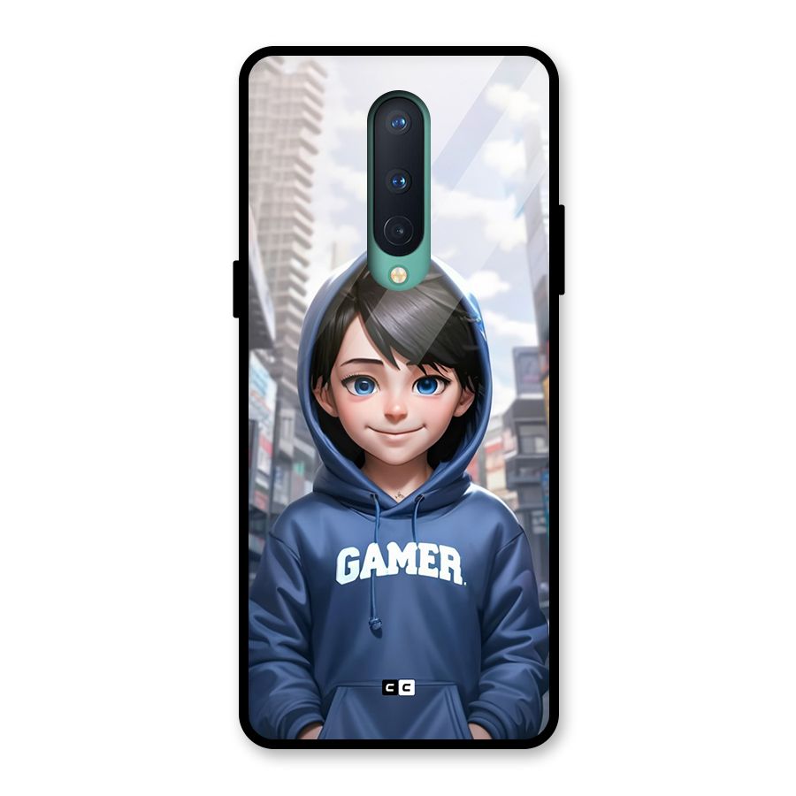 Cute Gamer Glass Back Case for OnePlus 8