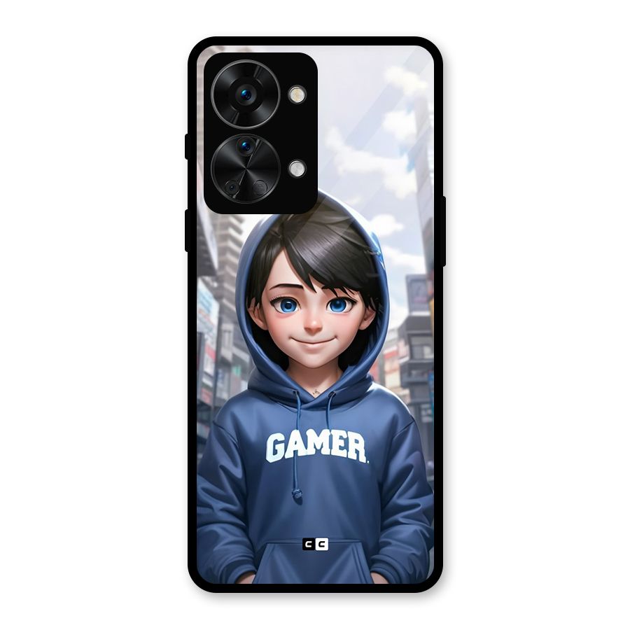 Cute Gamer Glass Back Case for OnePlus Nord 2T