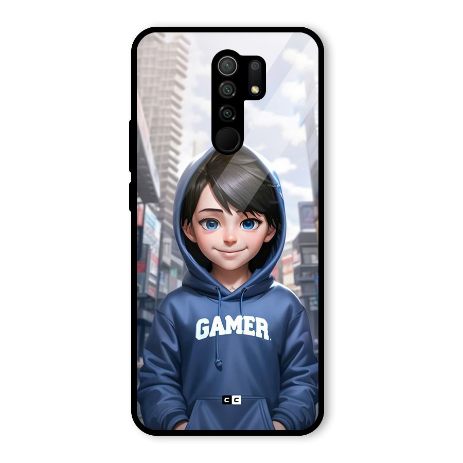 Cute Gamer Glass Back Case for Poco M2