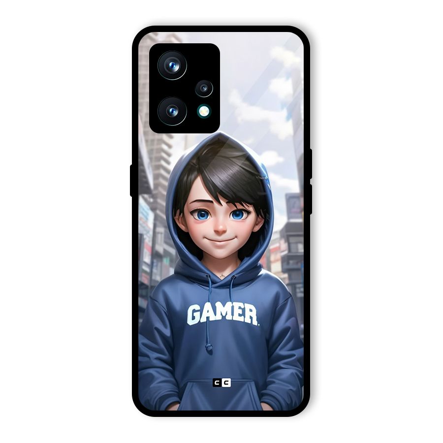 Cute Gamer Glass Back Case for Realme 9 Pro Plus 5G