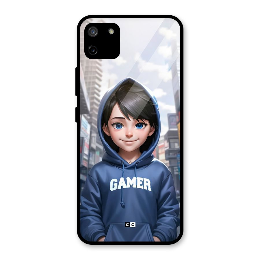 Cute Gamer Glass Back Case for Realme C11