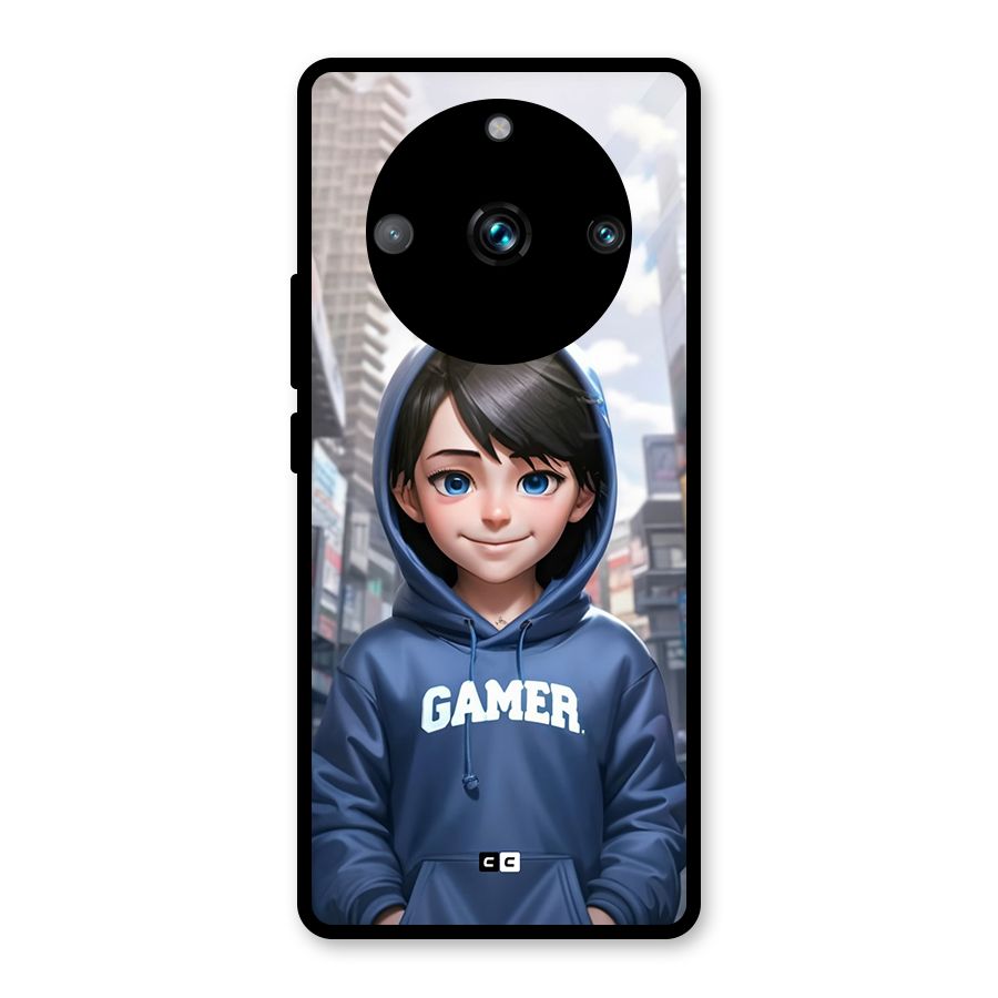 Cute Gamer Glass Back Case for Realme Narzo 60 Pro