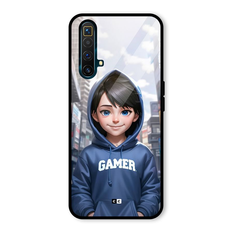 Cute Gamer Glass Back Case for Realme X3