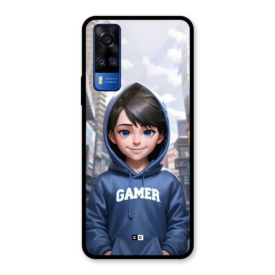 Cute Gamer Glass Back Case for Vivo Y31