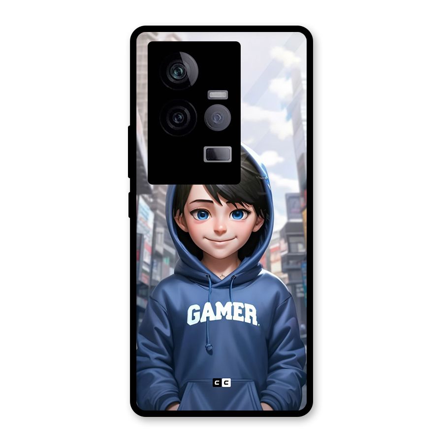 Cute Gamer Glass Back Case for Vivo iQOO 11 5G