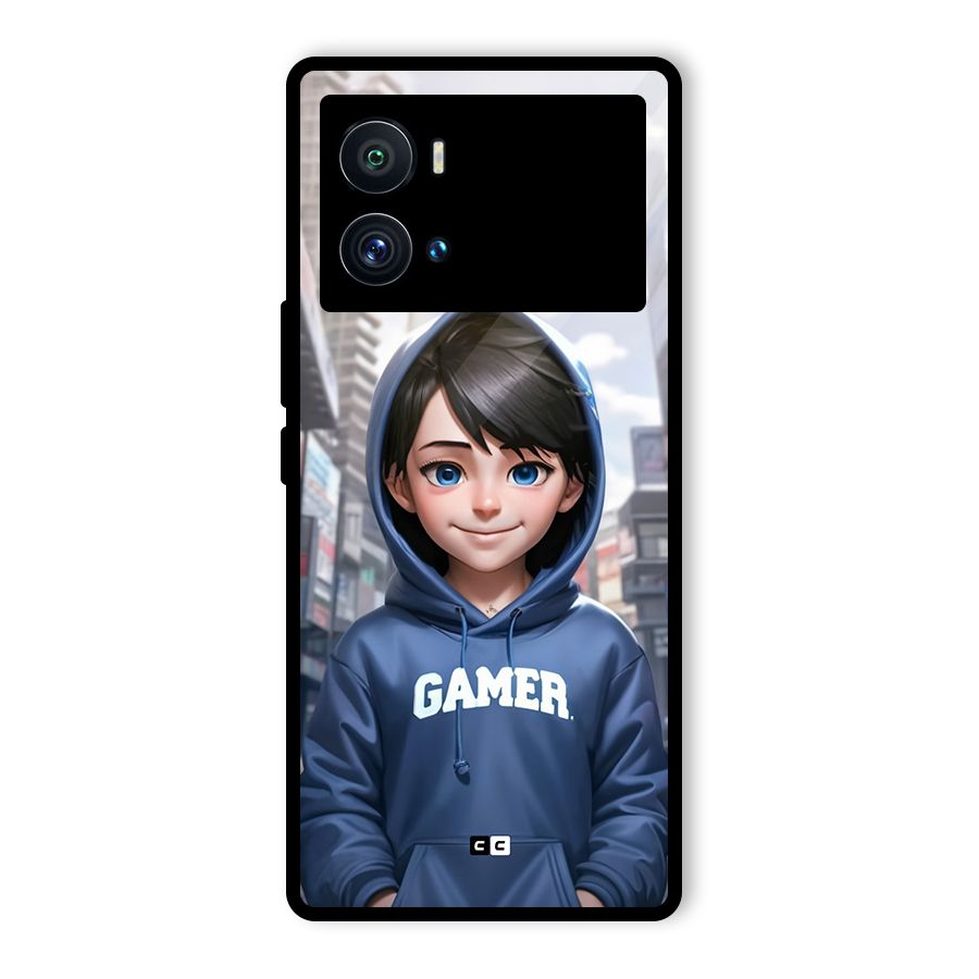 Cute Gamer Glass Back Case for Vivo iQOO 9 Pro