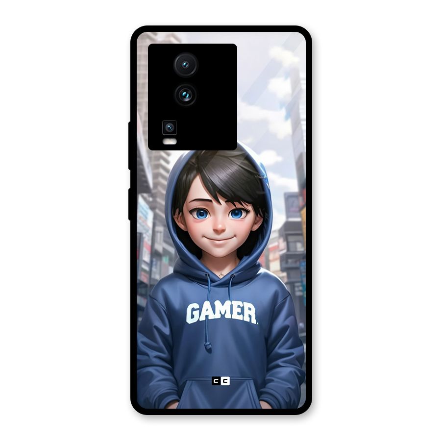 Cute Gamer Glass Back Case for Vivo iQOO Neo 7 Pro