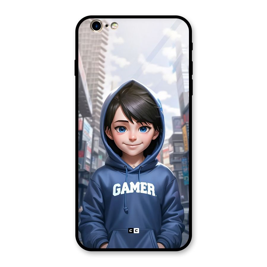 Cute Gamer Glass Back Case for iPhone 6 Plus 6S Plus