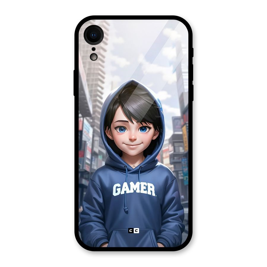Cute Gamer Glass Back Case for iPhone XR