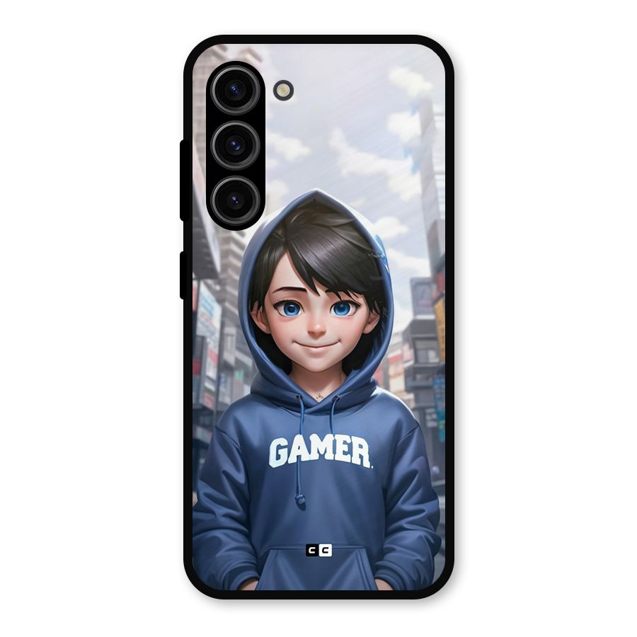 Cute Gamer Metal Back Case for Galaxy S23