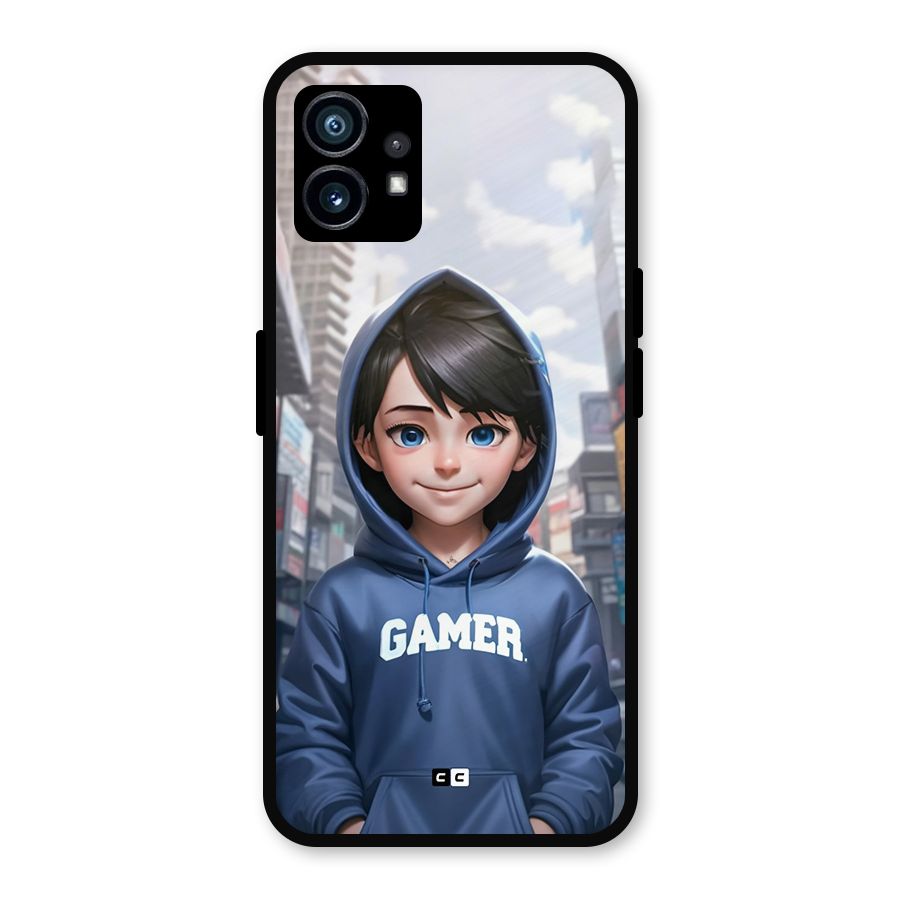 Cute Gamer Metal Back Case for Nothing Phone 1