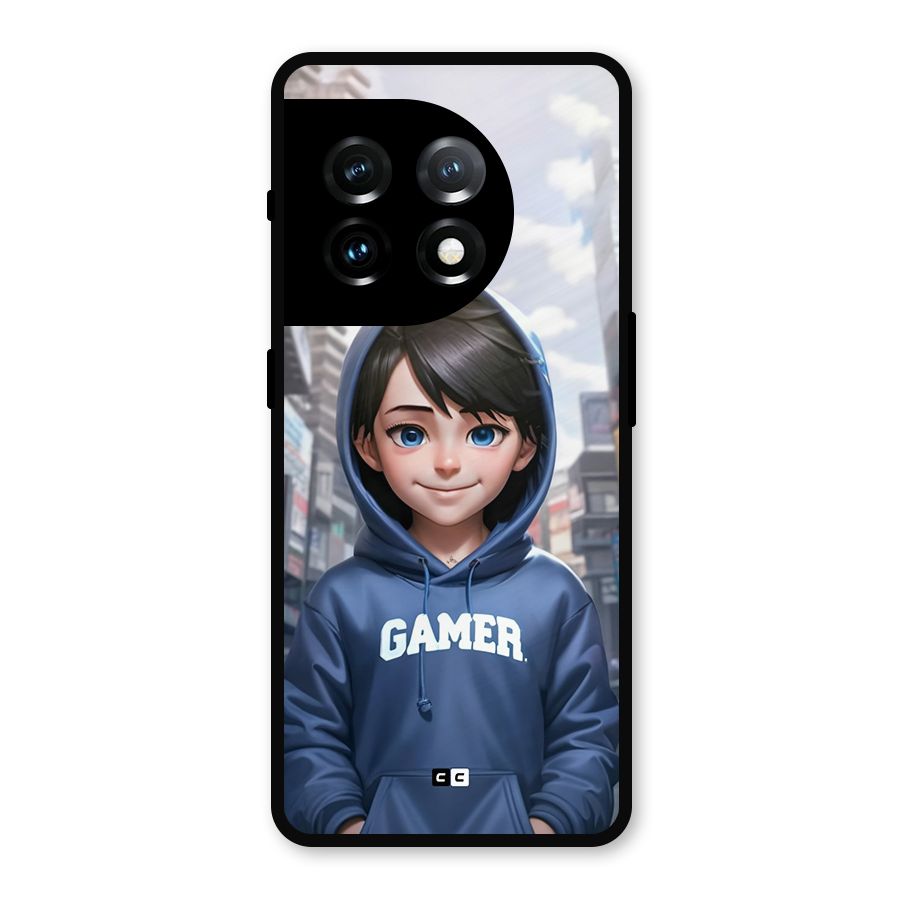 Cute Gamer Metal Back Case for OnePlus 11