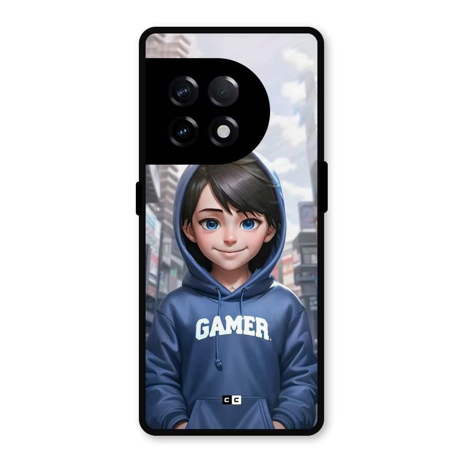 Cute Gamer Metal Back Case for OnePlus 11R