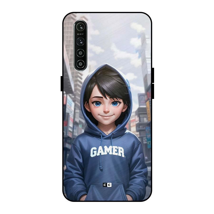 Cute Gamer Metal Back Case for Realme XT