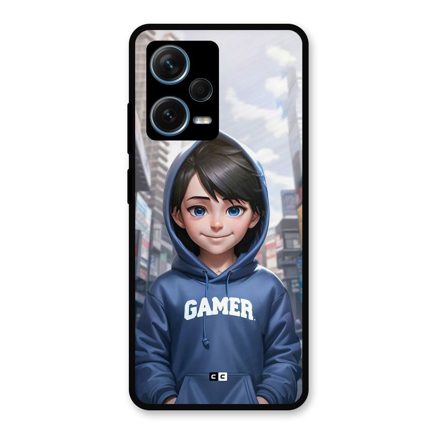 Cute Gamer Metal Back Case for Redmi Note 12 Pro Plus 5G