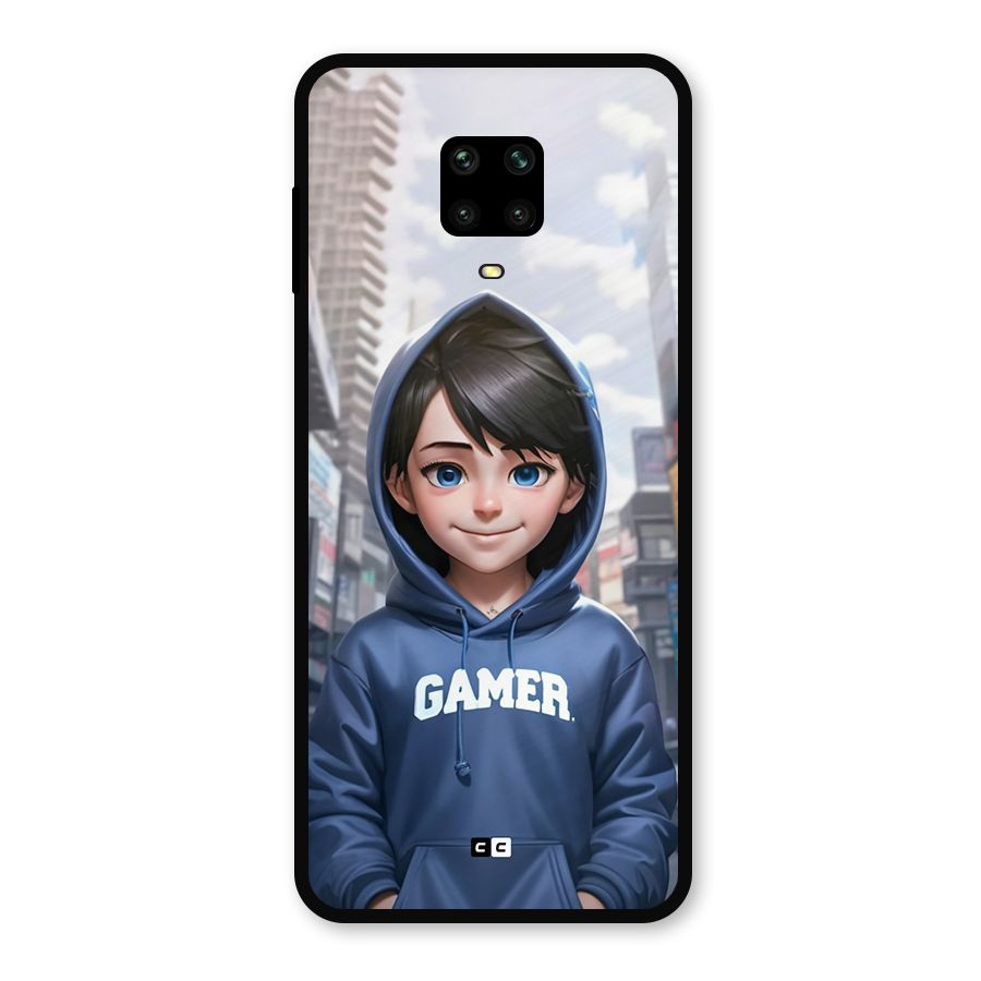 Cute Gamer Metal Back Case for Redmi Note 9 Pro Max