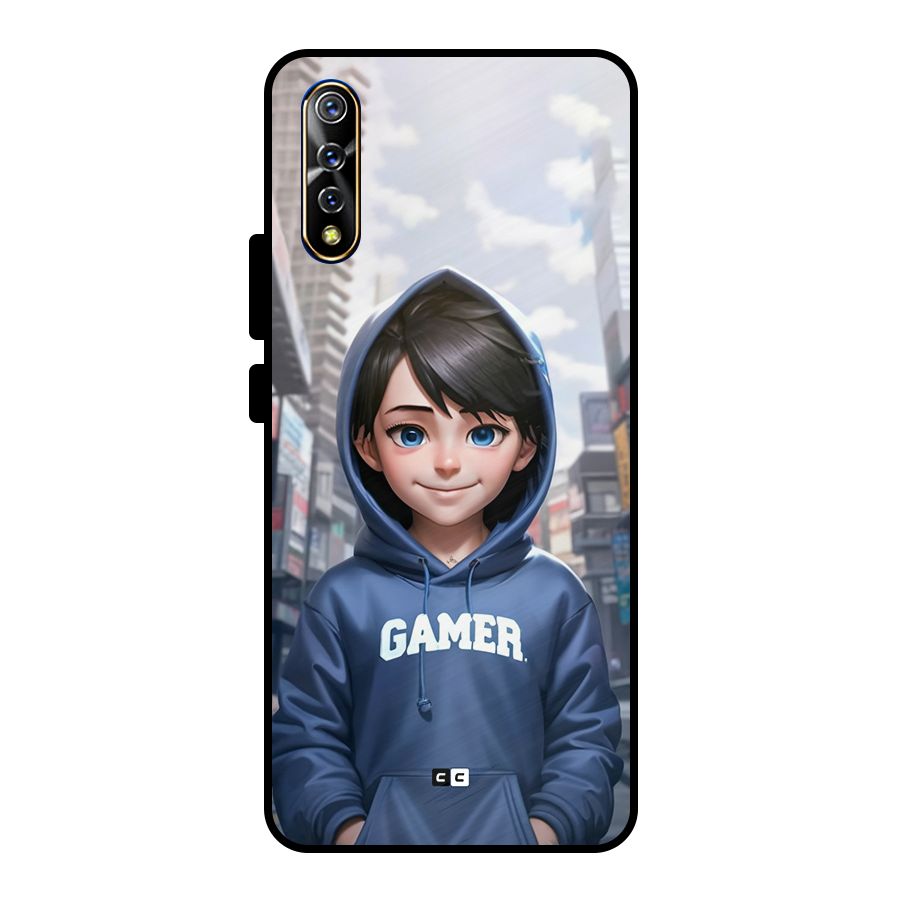 Cute Gamer Metal Back Case for Vivo S1