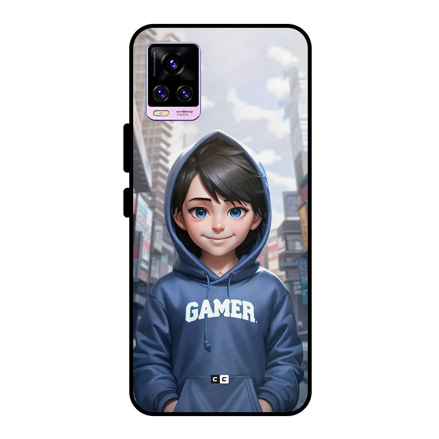 Cute Gamer Metal Back Case for Vivo V20 Pro
