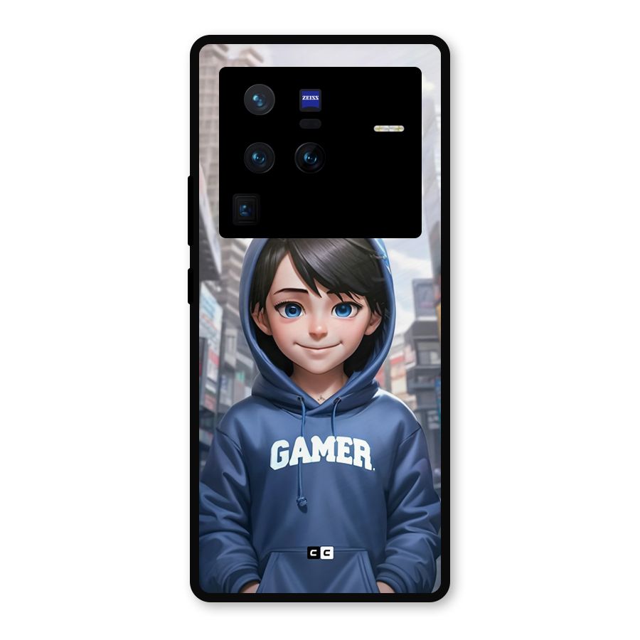 Cute Gamer Metal Back Case for Vivo X80 Pro