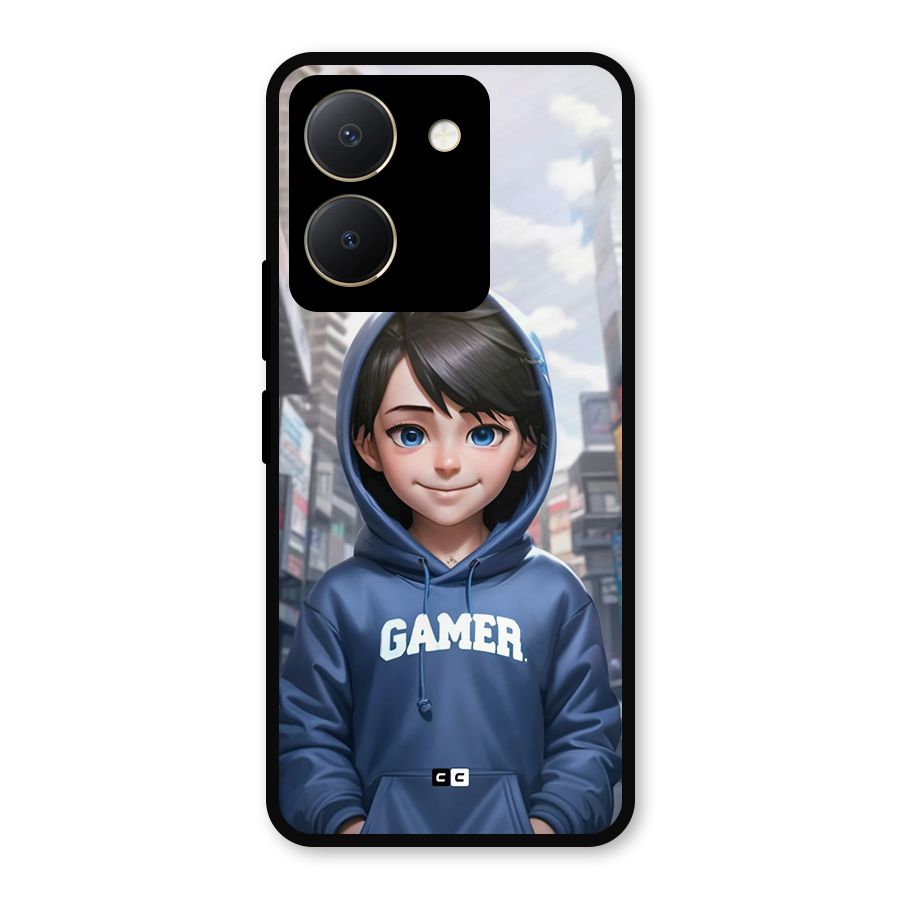 Cute Gamer Metal Back Case for Vivo Y36