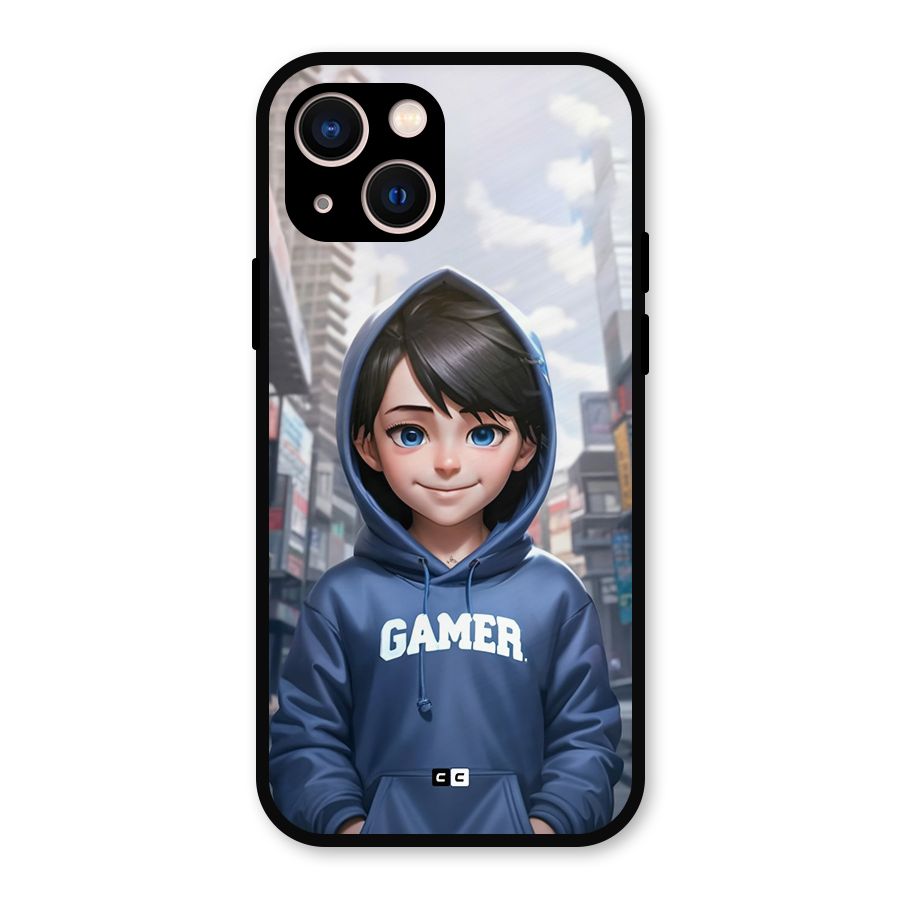 Cute Gamer Metal Back Case for iPhone 13