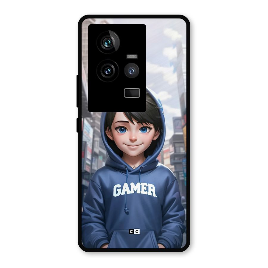 Cute Gamer Metal Back Case for iQOO 11 5G