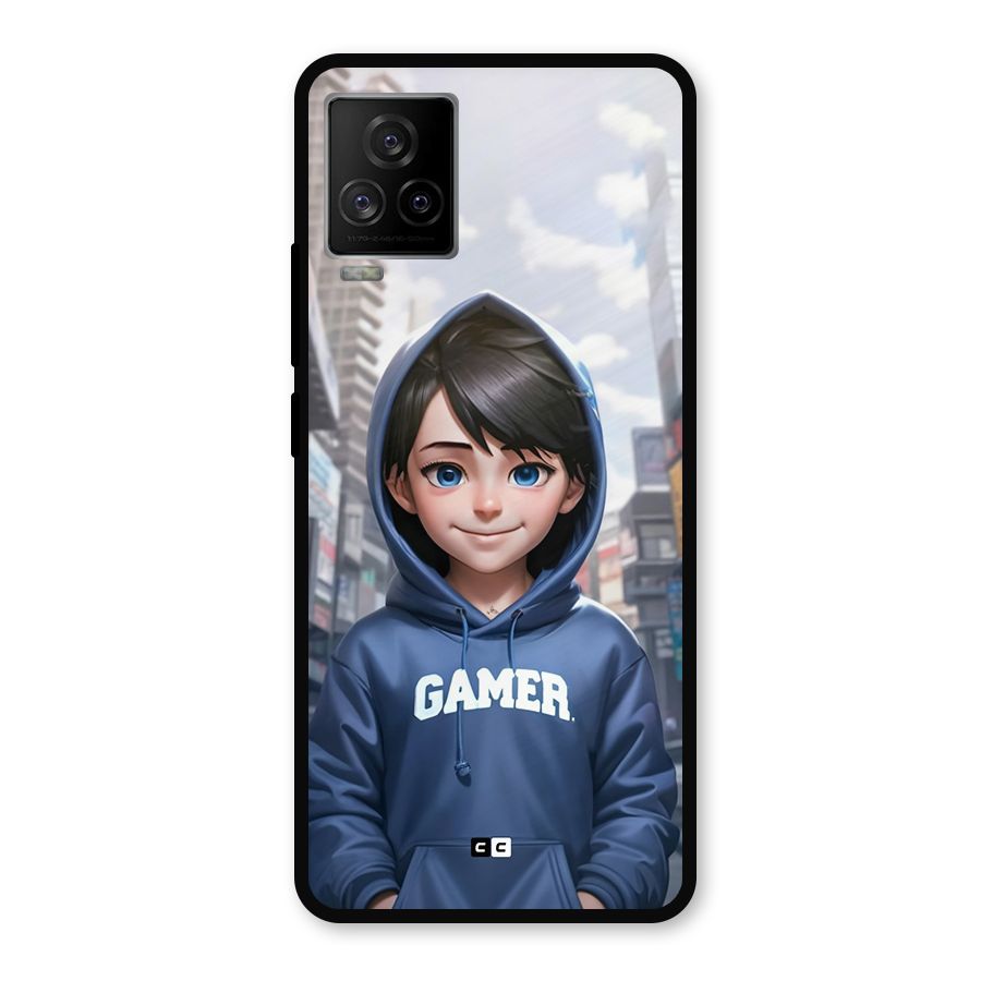Cute Gamer Metal Back Case for iQOO 7 Legend 5G