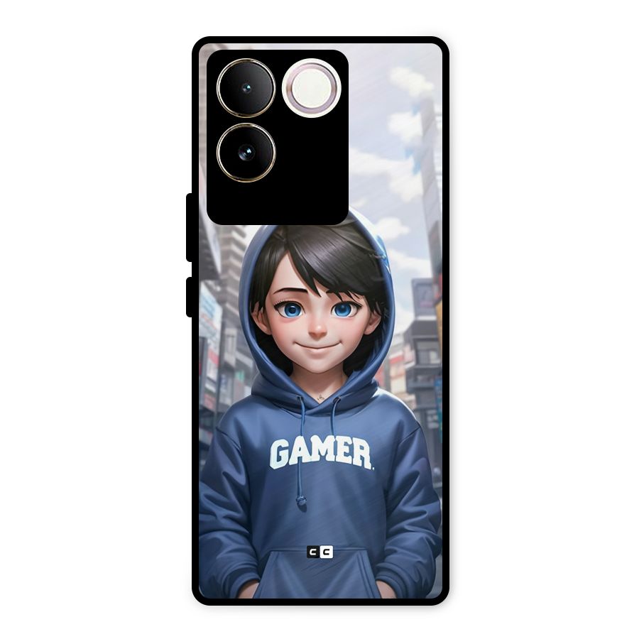 Cute Gamer Metal Back Case for iQOO Z7 Pro